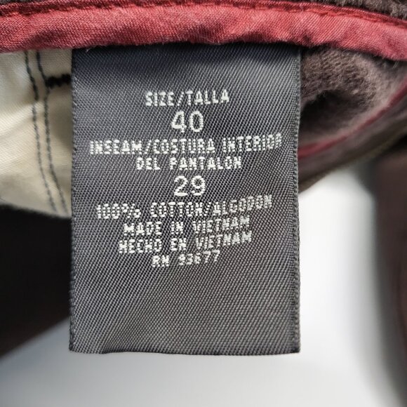 St Johns Bay Mens Corduroy Pants 40X29 (Fit 40 X 28 ) Relaxed Fit Heavyweight - Picture 5 of 16